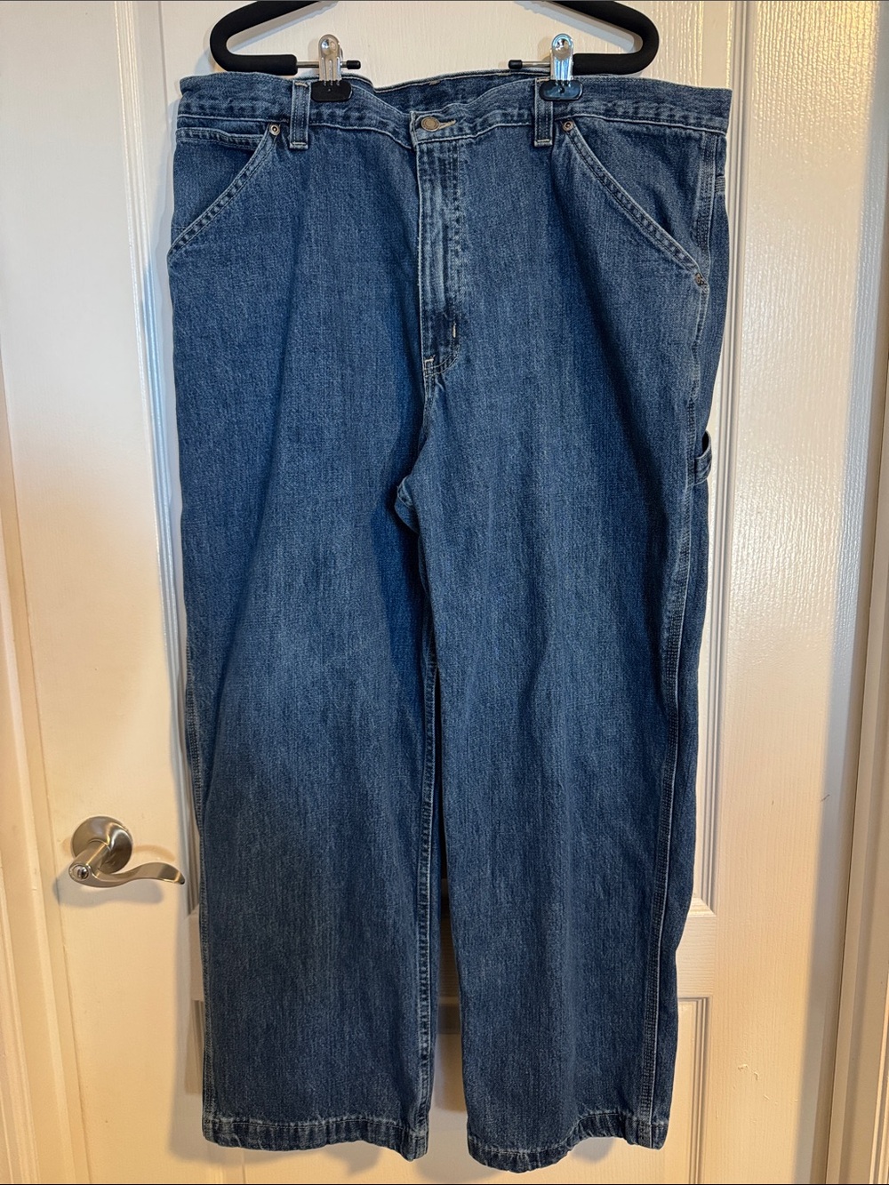 Relaxed Fit Men's Dark Blue Denim Jeans